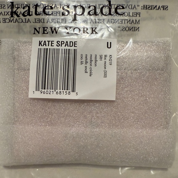 Kate Spade Lilac Moonlight Metallic Card Holder - Picture 2 of 2